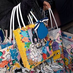 Authentic Exclusive MOYNAT x KASING LUNG - Luggage Tag - BLUE